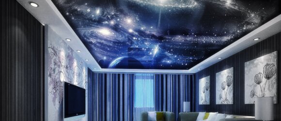 Stretch ceiling starry sky 2019