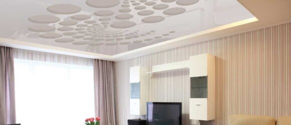 Perforated stretch ceiling
