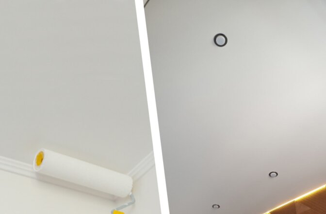 difference between a stretched ceiling and a conventional ceiling