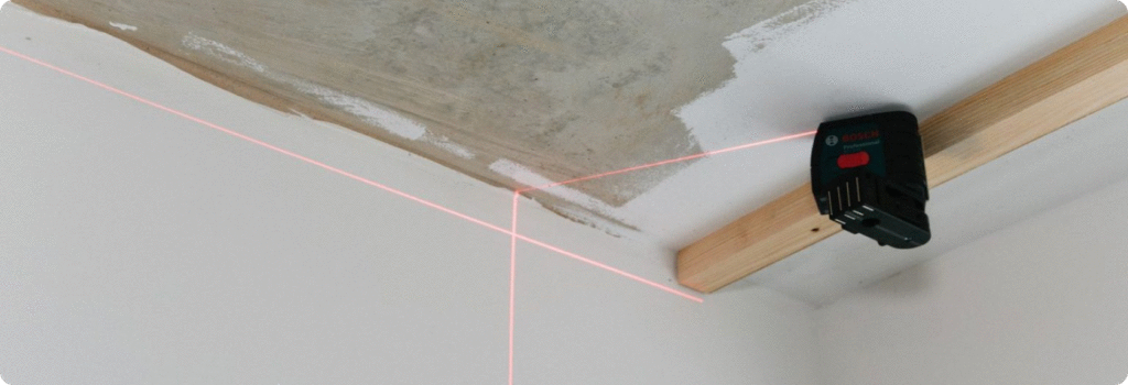 Marking for the profile (how to install stretch ceiling)
